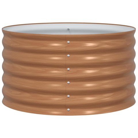 PODNIESIONY GRZĄDKA BRĄZOWY 80X80X44CM STAL