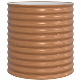 PODNIESIONY GRZĄDKA BRĄZOWY 80X80X81CM STAL