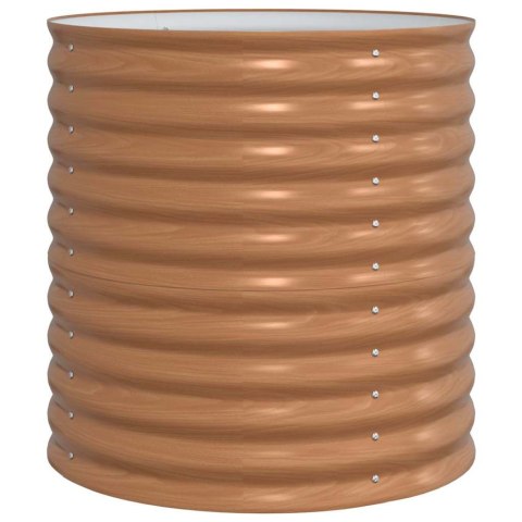 PODNIESIONY GRZĄDKA BRĄZOWY 80X80X81CM STAL