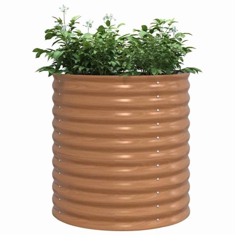 PODNIESIONY GRZĄDKA BRĄZOWY 80X80X81CM STAL