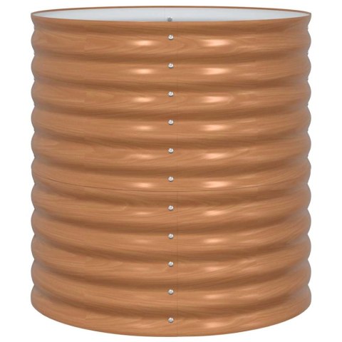 PODNIESIONY GRZĄDKA BRĄZOWY 80X80X81CM STAL