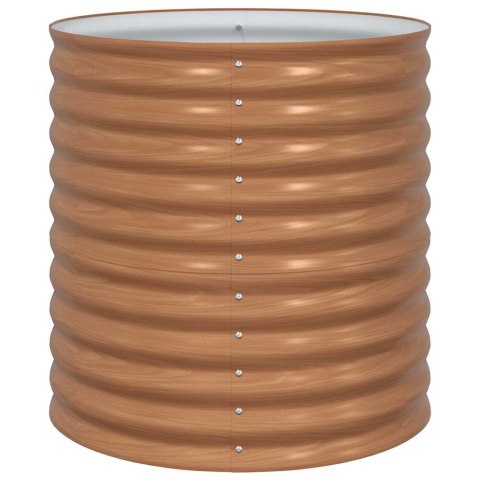 PODNIESIONY GRZĄDKA BRĄZOWY 80X80X81CM STAL