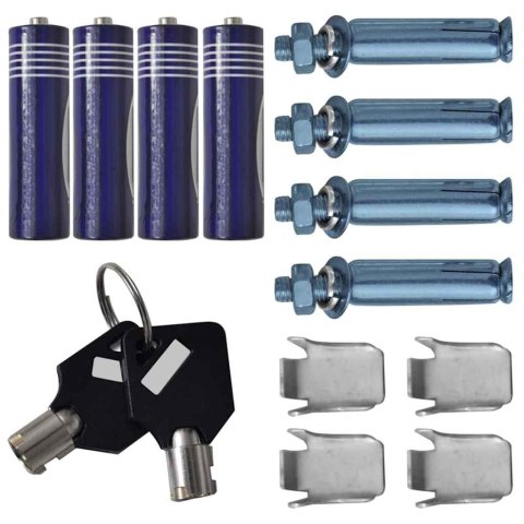 SEJF CYFROWY Z BLOKADĄ CIEMNO SZARY 35X31X50CM STAL