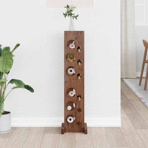 STOJAK BRĄZOWY 20X25X100CM LITE DREWNO MAHONIOWE