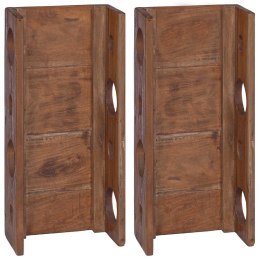 STOJAK BRĄZOWY 24X13X54CM LITE DREWNO MAHONIOWE