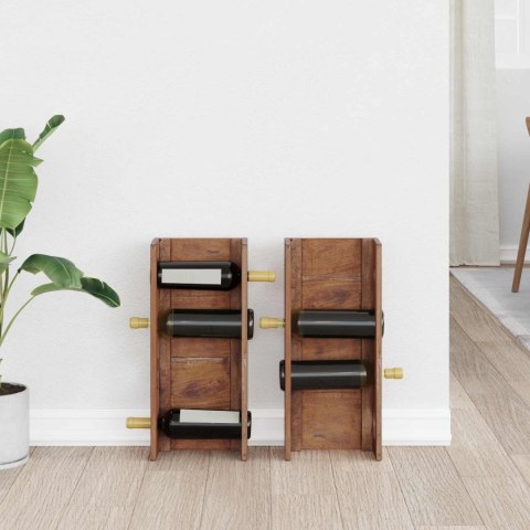 STOJAK BRĄZOWY 24X13X54CM LITE DREWNO MAHONIOWE