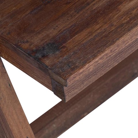 BIURKO BRĄZOWY 90X50X103CM LITE DREWNO RECYKLINGOWE