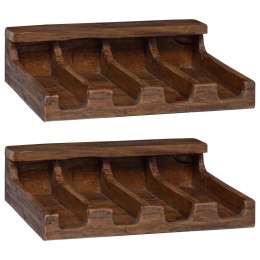 ETUI BRĄZOWY 36X30X10CM LITE DREWNO MAHONIOWE