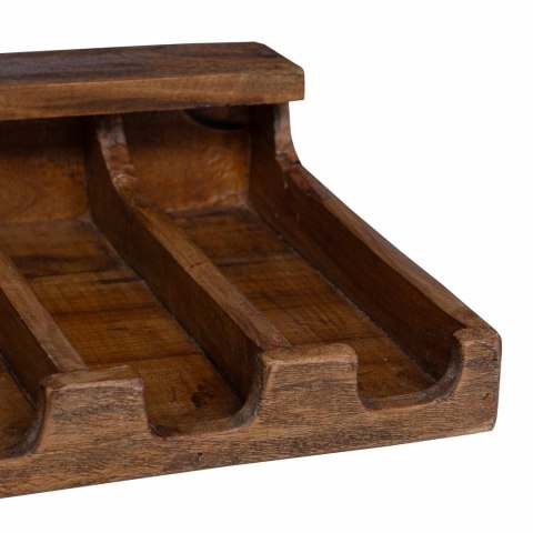 ETUI BRĄZOWY 36X30X10CM LITE DREWNO MAHONIOWE