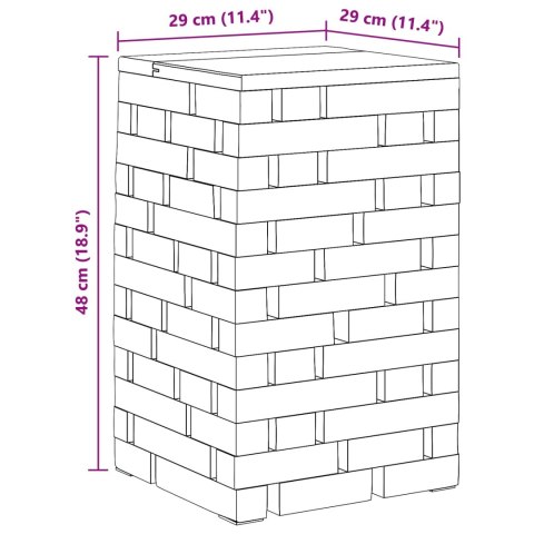 HALKA NATURALNY 29X29X48CM LITE DREWNO Z ODZYSKU