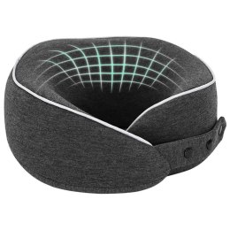 PODUSZKA Z PODUSZKĄ CIEMNOSZARY 28X28X14CM BAWEŁNA