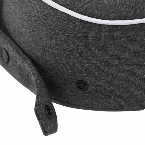 PODUSZKA Z PODUSZKĄ CIEMNOSZARY 28X28X14CM BAWEŁNA