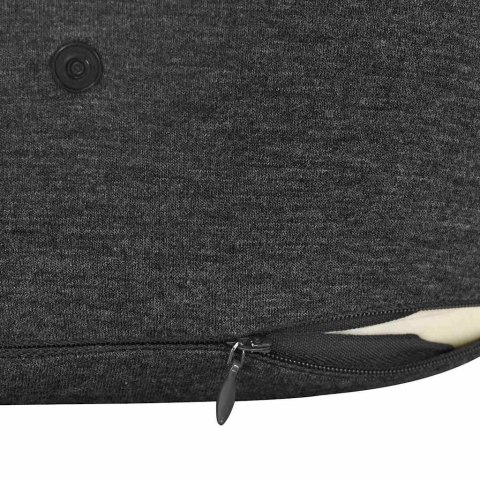 PODUSZKA Z PODUSZKĄ CIEMNOSZARY 28X28X14CM BAWEŁNA