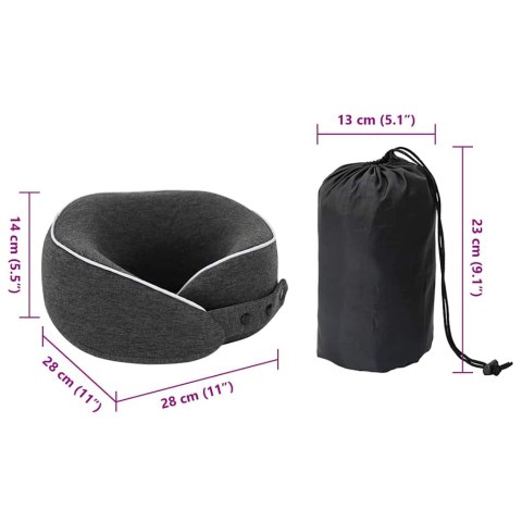 PODUSZKA Z PODUSZKĄ CIEMNOSZARY 28X28X14CM BAWEŁNA