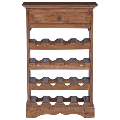 REGAŁ NA WINO LITE DREWNO MAHONIOWE