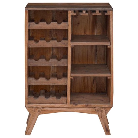 STOJAK BRĄZOWY 60X30X90CM LITE DREWNO RECYKLINGOWE