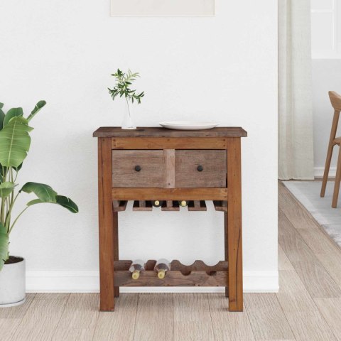 SZAFKOWY BRĄZOWY 60X30X70CM LITE DREWNO RECYKLINGOWE