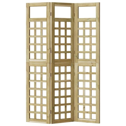 EKRAN PRYWATNOŚCI MIODOWY BRĄZ 121X180CM LITE DREWNO SOSNOWE