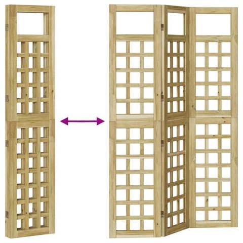 EKRAN PRYWATNOŚCI MIODOWY BRĄZ 121X180CM LITE DREWNO SOSNOWE