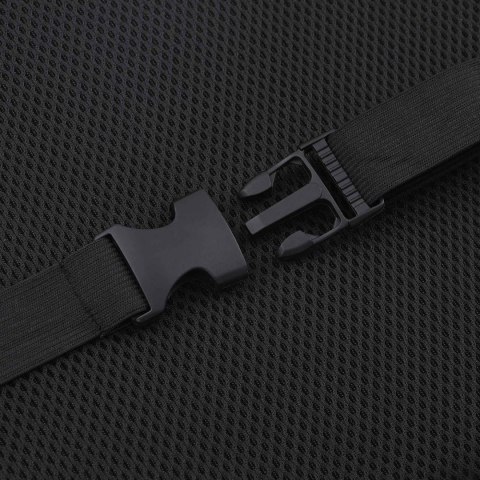 PODUSZKA Z PODUSZKĄ Z REGULACJĄ CZARNY 40X40X11CM SIATKOWY