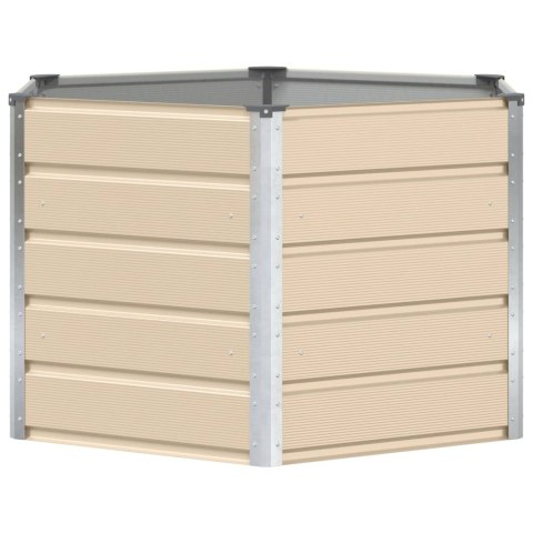 DONICA OGRODOWA KOŚĆ SŁONIOWA 129X129X75CM STAL