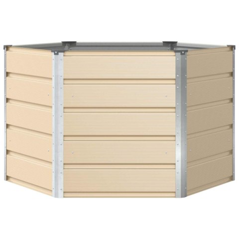 DONICA OGRODOWA KOŚĆ SŁONIOWA 129X129X75CM STAL