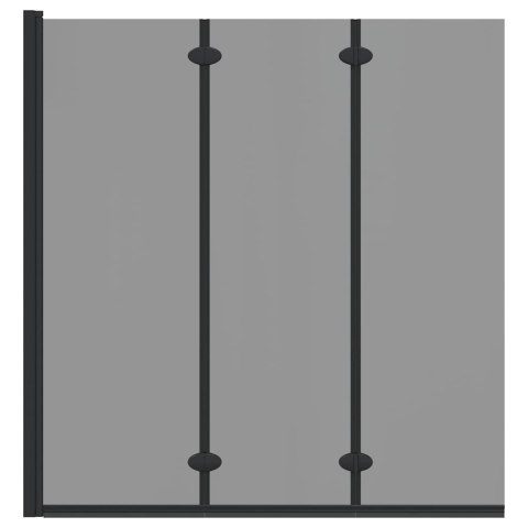 OSŁONA PRYSZNICOWA CZARNY 130X138CM SZKŁO ESG I ALUMINIUM