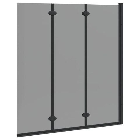 OSŁONA PRYSZNICOWA CZARNY 130X138CM SZKŁO ESG I ALUMINIUM