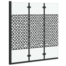 OSŁONA PRYSZNICOWA CZARNY I PRZEZROCZYSTY 130X130CM