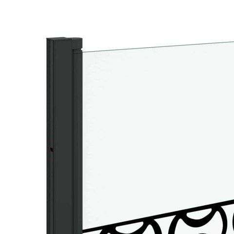 OSŁONA PRYSZNICOWA CZARNY I PRZEZROCZYSTY 130X130CM
