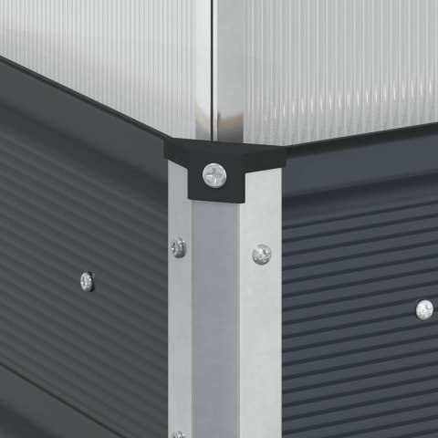 DONICA OGRODOWA ANTRACYT 100X100X77CM STAL GALWANIZOWANA