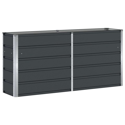 DONICA OGRODOWA ANTRACYT 160X40X75CM STAL