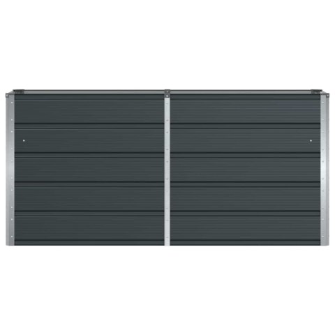 DONICA OGRODOWA ANTRACYT 160X40X75CM STAL