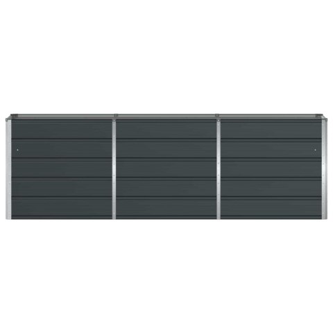 DONICA OGRODOWA ANTRACYT 160X40X75CM STAL