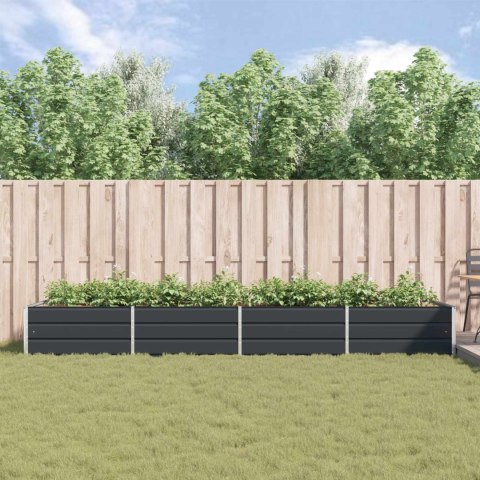 DONICA OGRODOWA ANTRACYT 195X100X45CM STAL GALWANIZOWANA