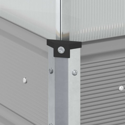 DONICA OGRODOWA JASNOSZARA 100X100X77CM STAL GALWANIZOWANA