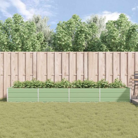 DONICA OGRODOWA PASTELOWA ZIELEŃ 195X100X45CM STAL GALWANIZOWANA