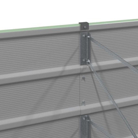 DONICA OGRODOWA ZIELONA 160X40X45CM STAL