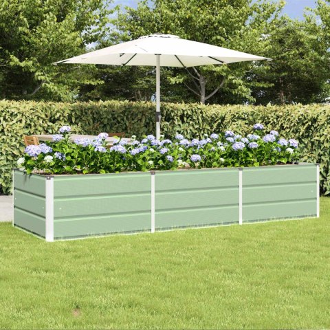 DONICA OGRODOWA ZIELONA 240X80X45CM STAL