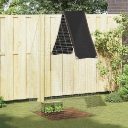 KLATKA DLA KRÓLIKA SREBRNY 100X100X210CM