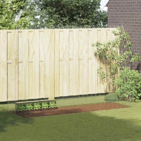 KLATKA DLA KRÓLIKA SREBRNY 300X100X210CM