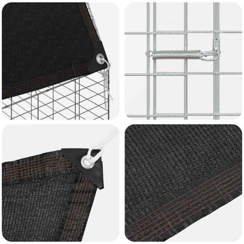 KLATKA DLA KRÓLIKA SREBRNY 300X100X210CM