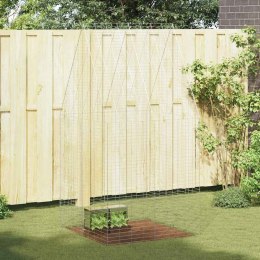 KLATKA DLA KRÓLIKA SREBRNY 400X100X210CM