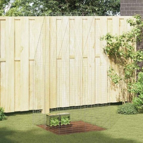 KLATKA DLA KRÓLIKA SREBRNY 400X100X210CM