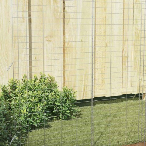 KLATKA DLA KRÓLIKA SREBRNY 400X100X210CM