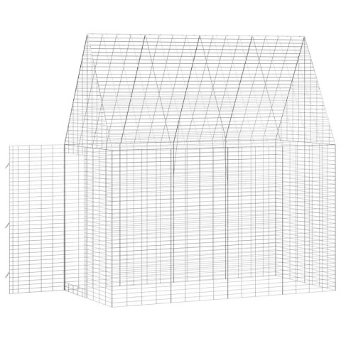 KLATKA DLA KRÓLIKA SREBRNY 400X100X210CM