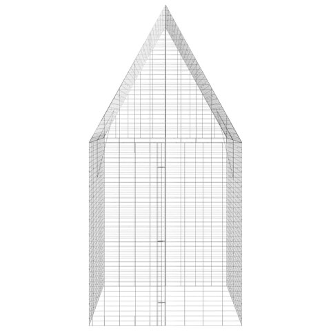 KLATKA DLA KRÓLIKA SREBRNY 400X100X210CM