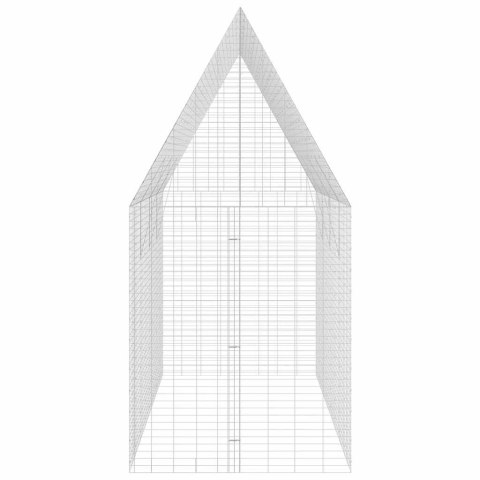 KLATKA DLA KRÓLIKA SREBRNY 400X100X210CM