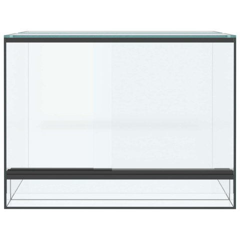 HABITATY DLA GADÓW I PŁAZÓW BIAŁY 40X30X30CM SZKŁO