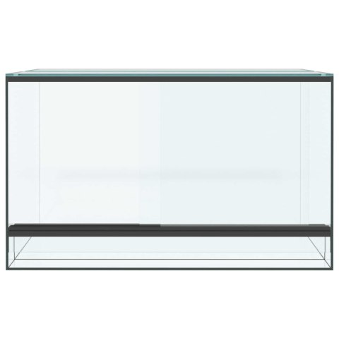 HABITATY DLA GADÓW I PŁAZÓW BIAŁY 50X30X30CM SZKŁO